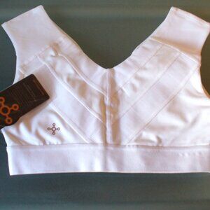 Tommie Copper Shoulder Support Comfort Bra w/ Front Zipper Size S